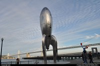 Photo by elki | San Francisco  rocket ship, oakland bridge, embarcadero, san francisco